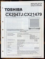 Toshiba CX2047J CX21479 TV Service Manual Original 