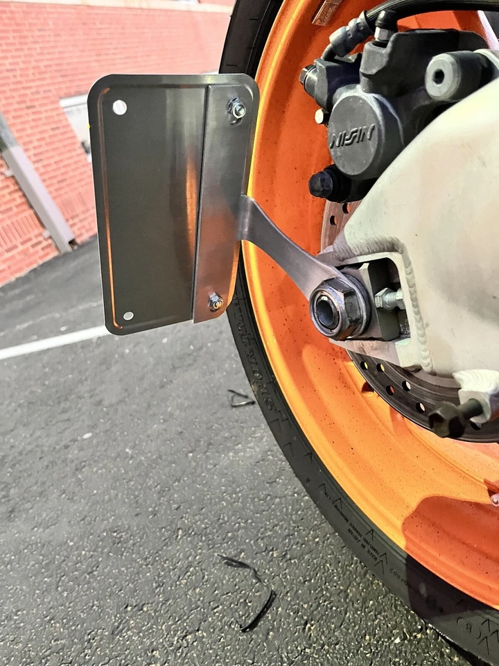 Soporte de reubicación de matrícula plano para HONDA CBR1000 Series 1986-ahora Foto 3 de 4