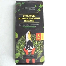 Green Heart Elite Series Titanium Professional Bypass Pruning Shears