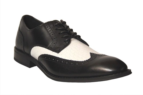 White Wing Tip Dress Shoes A11324 