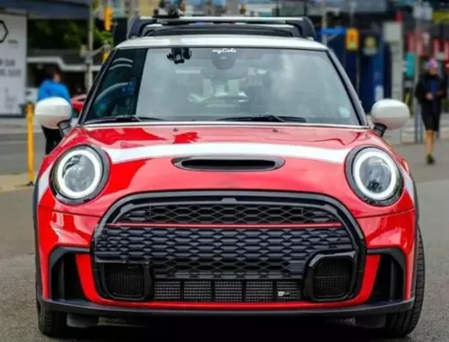 Car Hood Stripe Horizontal Sticker Kit For BMW Mini Cooper F56 JCW Bonnet Decals - Foto 7 di 11
