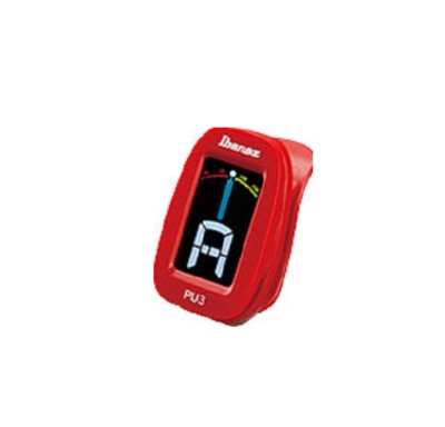 Ibanez PU3-RD, CLIP AUTO TUNER CHROMATISCH, Stimmgerät, rot