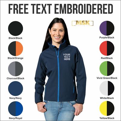 Personalisierte maßgeschneiderte bestickte Ergebniskern Damen Soft Shell Jacke Arbeitskleidung