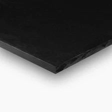 HDPE (High Density Polyethylene) Plastic Sheet 1" x 6" x 12" Black Color