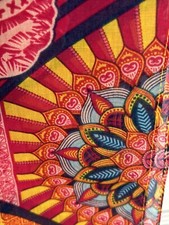 Warriors in Pink Breast Cancer Powered by Ford scarf 9x53" Vibrant Multicolor