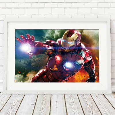 IRONMAN - Marvel Poster Picture Print Sizes A5 to A0 **FREE DELIVERY**