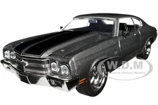 1970 CHEVROLET CHEVELLE SS GRAY "FAST & FURIOUS" 1/24 DIECAST CAR BY JADA 34923