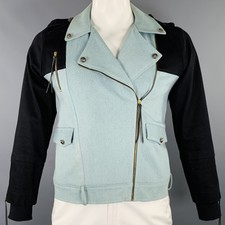 Project White Elephant Size Xl Black Blue Cotton Blend Jacket