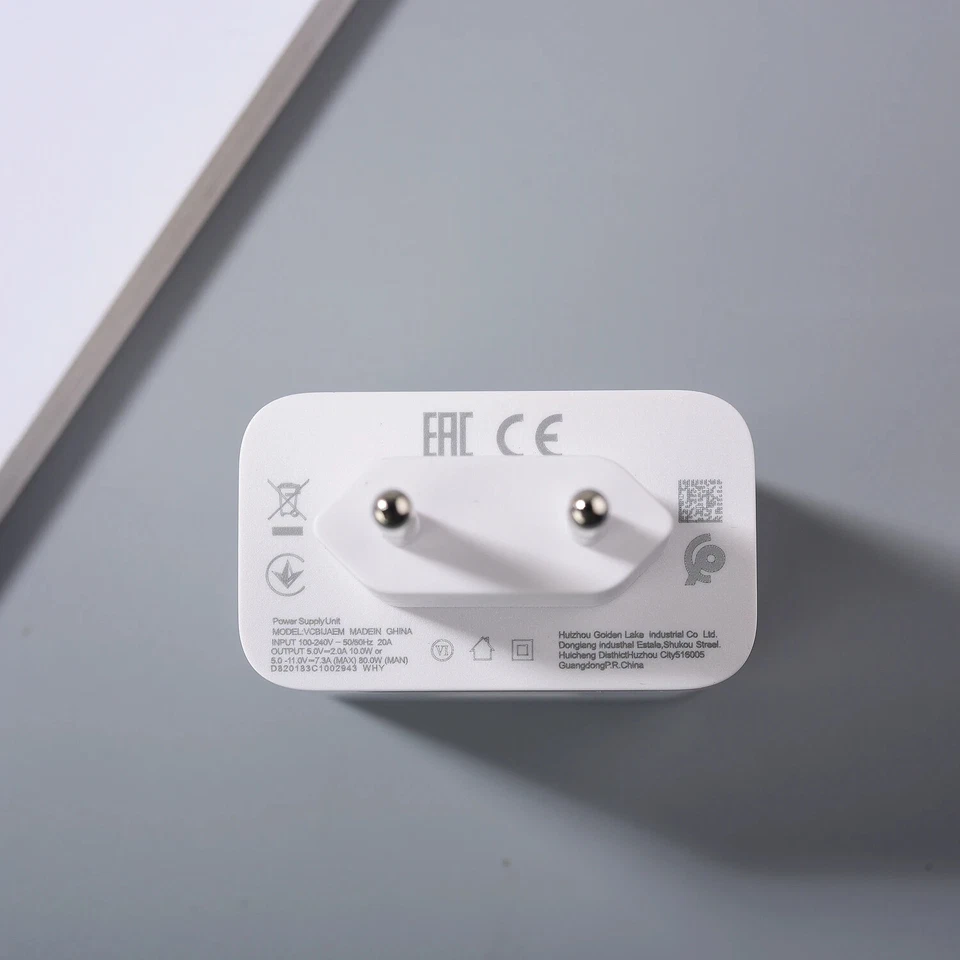 Adattatore 80W Supervooc Fast Charger USB Caricabatterie per OPPO Oneplus Realme - Immagine 4 di 4