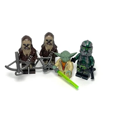 Kashyyyk Defence Yoda Wookiee Commander Gree Star Wars Custom Minifigures Lego
