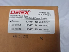DETEX SERIES 90-800 REGULATED POWER SUPPLY 120V-24VAC 1A