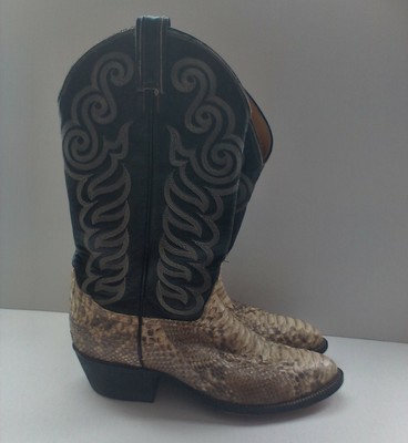 tony lama snakeskin cowboy boots