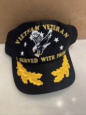 Vintage Vietnam Veteran “I Served With Pride” Eagle Snapback Made In USA Hat