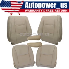 For 2003-2009 Lexus GX470 Front Both Side Leather Seat Cover & Armrest Cover Tan