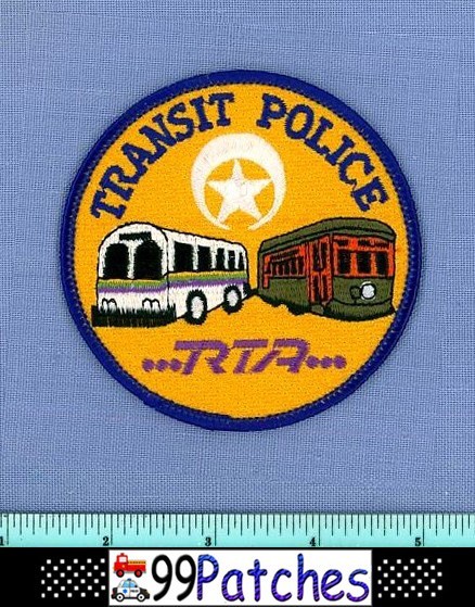 New Orleans Transit Louisiana Police Shoulder Patch Train Trolley Bus 7L