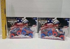 Monster Jam Stars And Stripes JCB Digatron Grave Digger Megalodon El Toro Loco