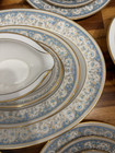 92pc Noritake MOONLIGHT 7119 Ivory China Set - Service for 12 + Servers - UNUSED — photo 9