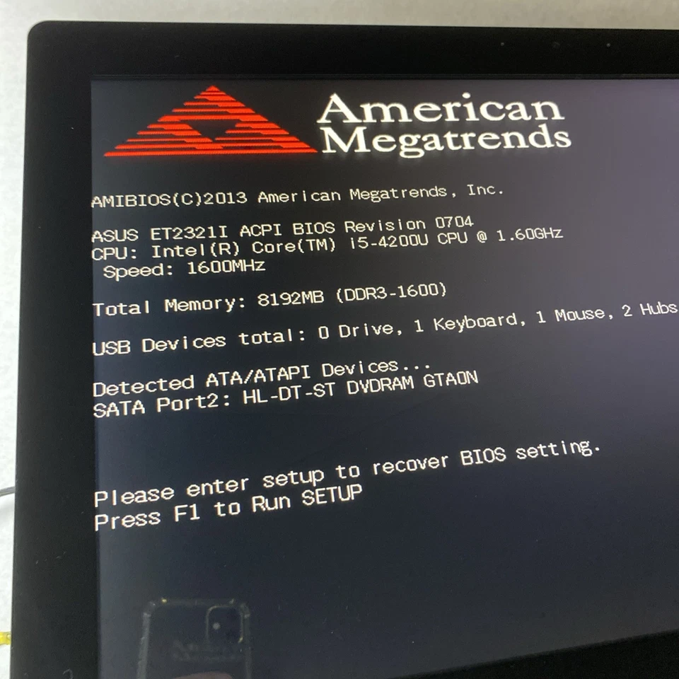 ASUS All-in-One PC ET2321I 23" Touch Core i5-4200U 1.60MHz 8GB RAM No Stand HDD - Image 2 of 4