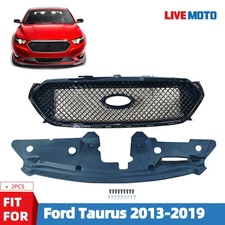 For 2013-2019 Ford Taurus Front Bumper Upper Grille Black Radiator Support Cover