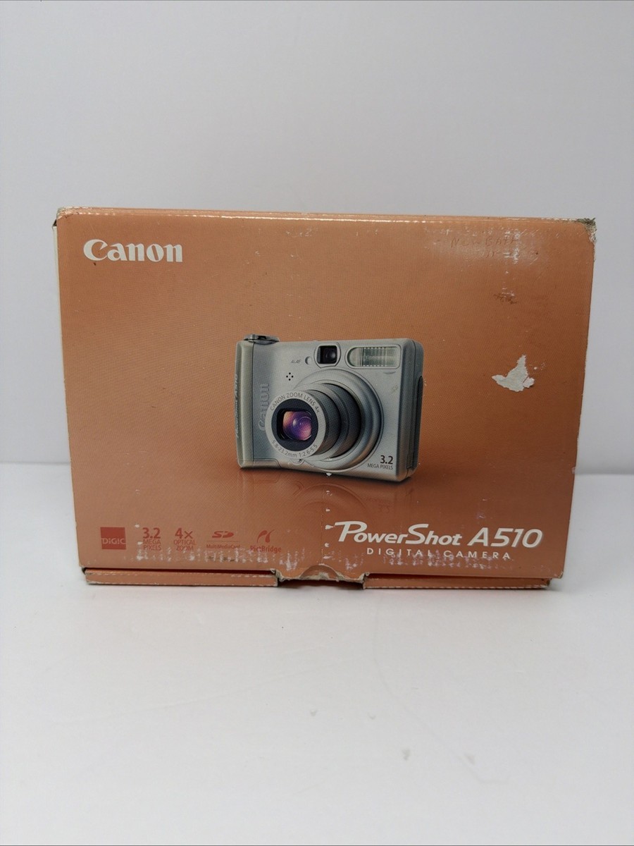Canon PowerShot A510 3.2MP Digital Camera - Silver for sale online