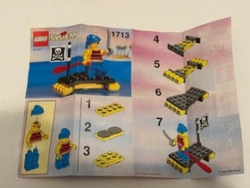 LEGO Pirates: 1713 Shipwrecked Pirate, 100% Complete w/Instructions