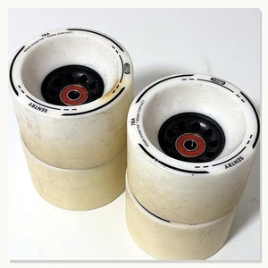 Meepo Sentry Longboard Wheels 90mm 78A Set of 4 White Parts Repair