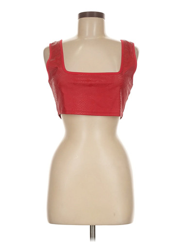 PrettyLittleThing Women Red Sleeveless Top 8
