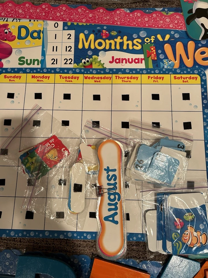 Bulletin Board Decorations Classroom Supplies Under the Sea Theme Large Lot - Image 3 of 4