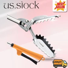 Heavy Duty Stainless Steel Pickup Tool: Trash Picker & Fireplace Tongs