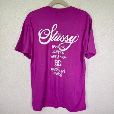 Stussy Shirt Men Medium World Tour Cities Tokyo Graphic Streetwear