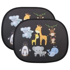 2x Sonnenschutz Auto Sonnenblende Universal Seitenscheiben Kinder UV Schutz