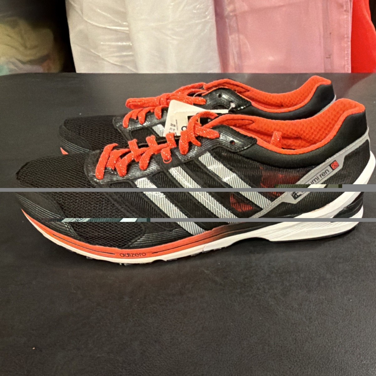 adidas adizero takumi ren Men's Running Shoes Black Orange Mesh