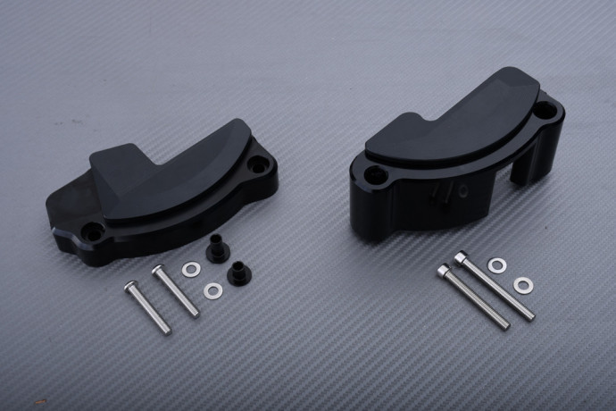 Tampons de protection moteur noir pour moto KTM SuperDuke 1290 R de 2014 à 2019