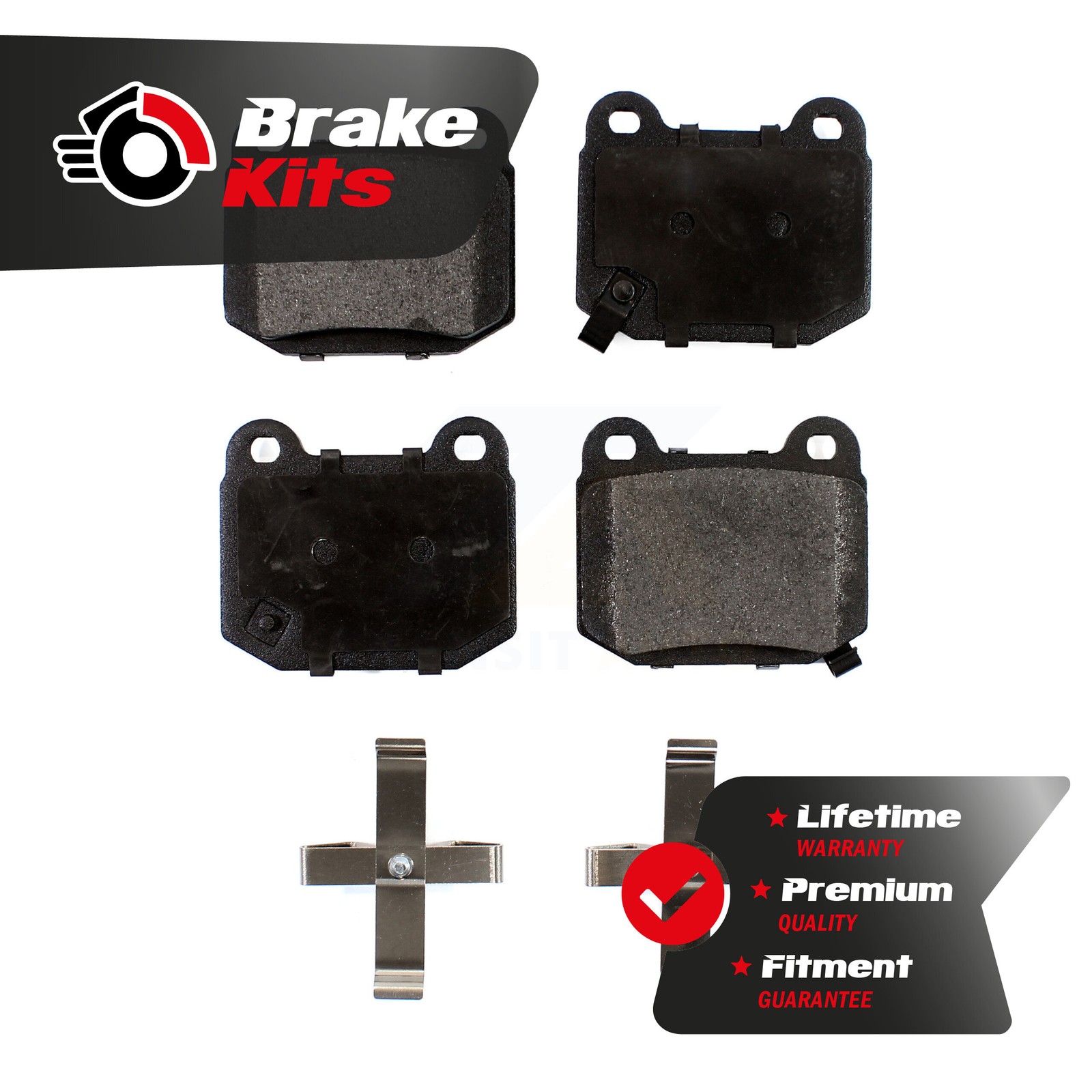Rear Semi-Metallic Brake Pads For 2004-2014 Subaru Impreza 2003-2009 Nissan 350Z