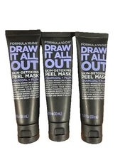 (3)Formula 10.0.6 Draw It All Out Skin Detoxing Peel Mask in Charcoal Plum NEW!!