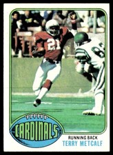 1976 Topps Football Terry Metcalf St. Louis Cardinals #200 Card EX+