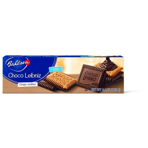 Choco Leibniz Milk Cookies - Leibniz Butter Biscuits topped with a thick laye...