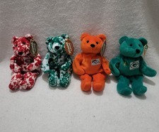 Vintage Salvino's Bammers Football Plush Bears-Young, Namath, Elway, Favre Lot 4