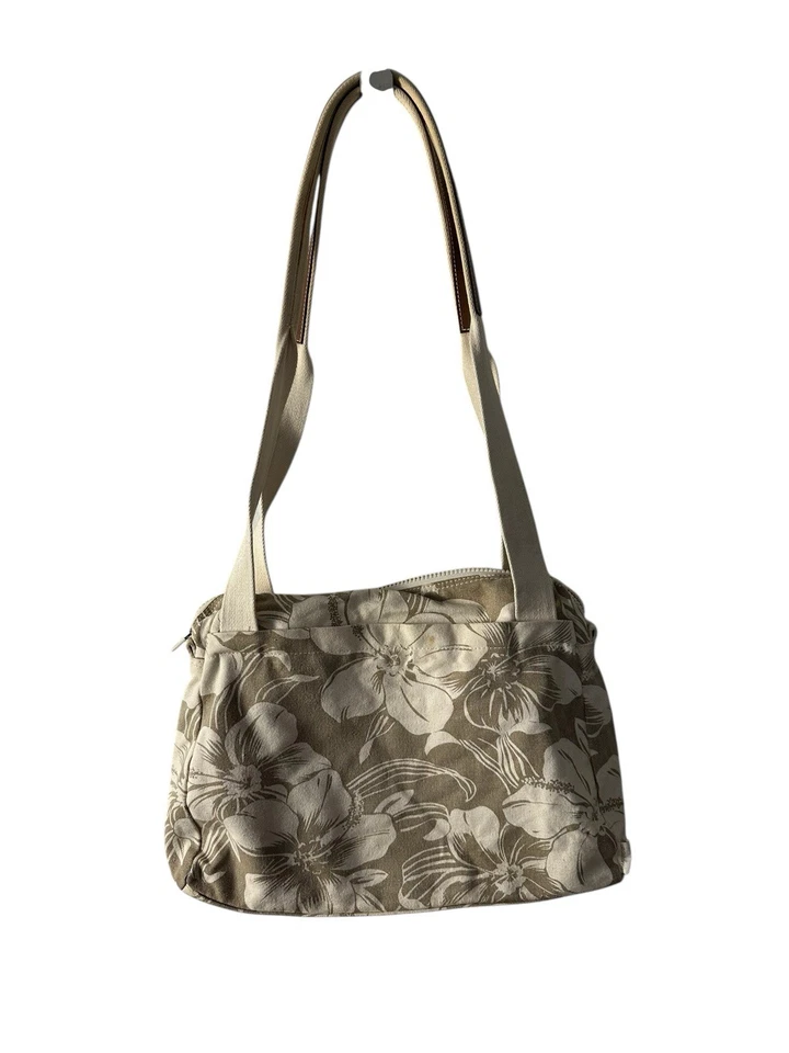 Bolso de Hombro Liz Claiborne de Lona Hibisco Hawiano Floral Ligero Bolso de Playa Foto 2 de 4