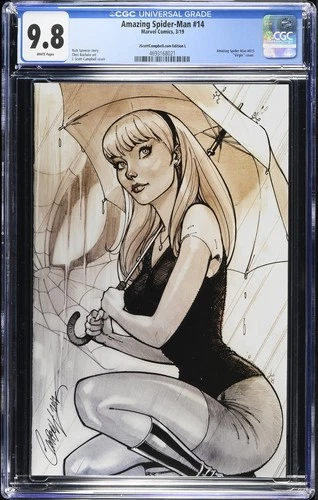 Amazing Spider-Man #14 J Scott Campbell Gwen Stacy L Variant CGC 9.8
