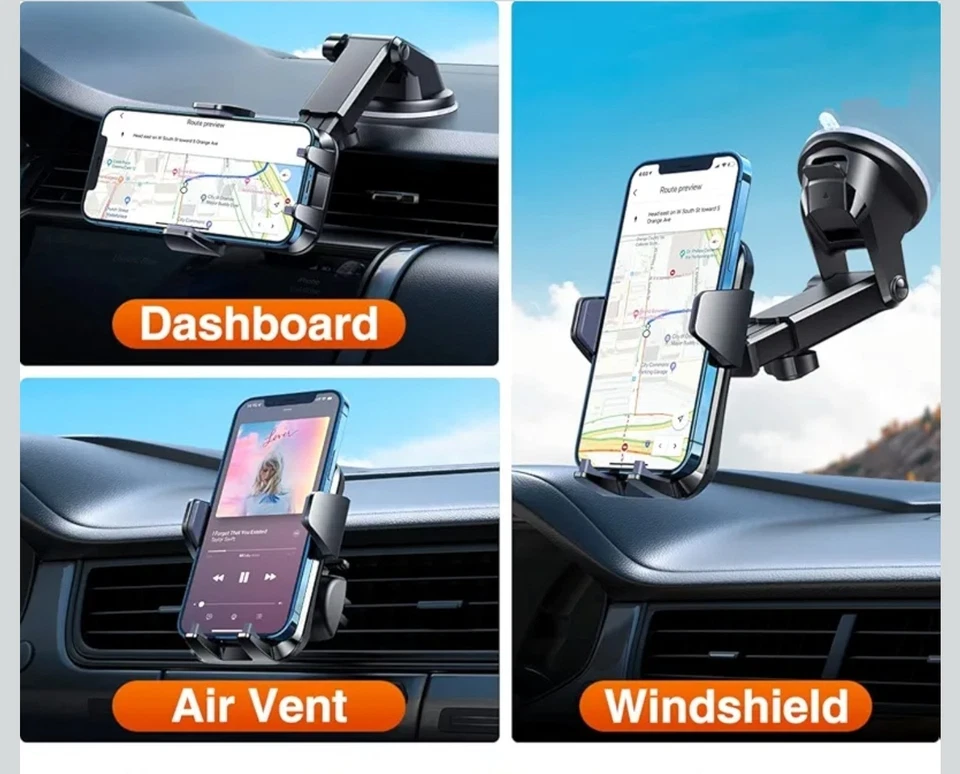 Vanmass Universal Car Phone Mount Super Suction Cup Dashboard Phone Holder Stand - Image 4 of 4