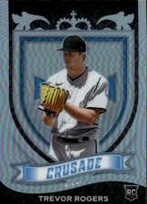 2021 Panini Chronicles Trevor Rogers #9 Crusade Holo Miami Marlins 33C
