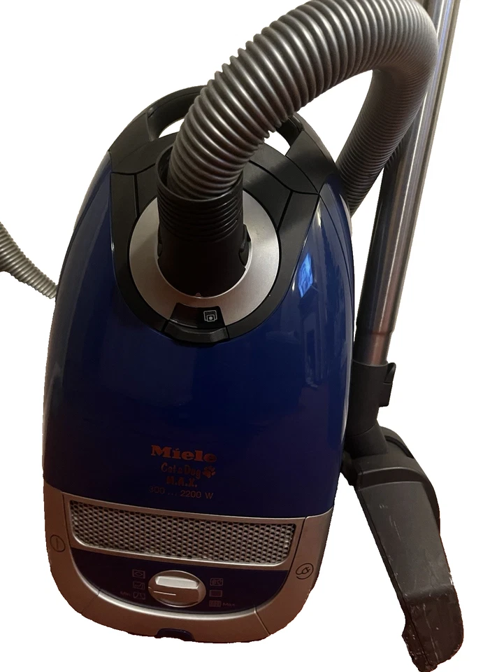 Miele Cat & Dog Max Vacuum Cleaner With Attachments - Blue - Good Condition - Image 2 of 4