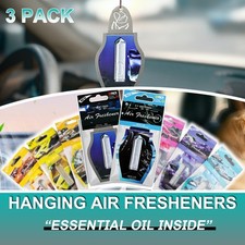 Black Ice Hang Air Freshener Aromatherapy Fragrance Eliminator Rearview Mirror