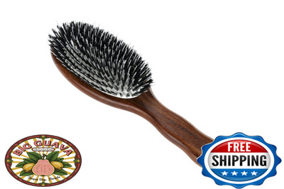 ACCA KAPPA Classic Oval Hair Brush: Boar & Nylon Bristles, Kotibé Wood