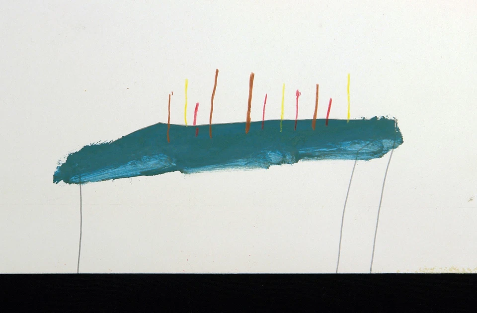 Informel-Malerei, 1968. Grosse Mischtechnik Hajo BÖTEL (*1947 D), handsigniert - Bild 2 von 4