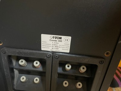 Canton Combi 300 Schwarz - passiver Subwoofer | Gebraucht