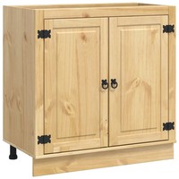 Schrank SKI Honigbraun Massives Kiefernholz 80X46X81,5 Cm