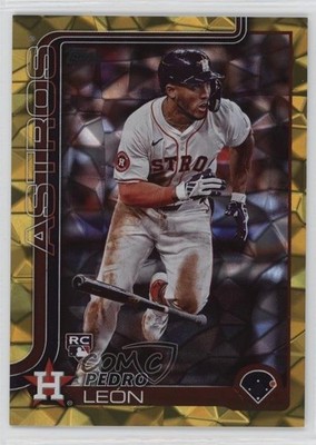 2025 Topps Series 1 Gold Diamante /50 Pedro Leon Pedro León #30 Rookie RC 1b1x