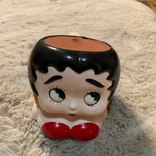 Vandor Vintage Betty Boop Ceramic Mug 1994 Imports Cartoon Coffe Cup Red Dress